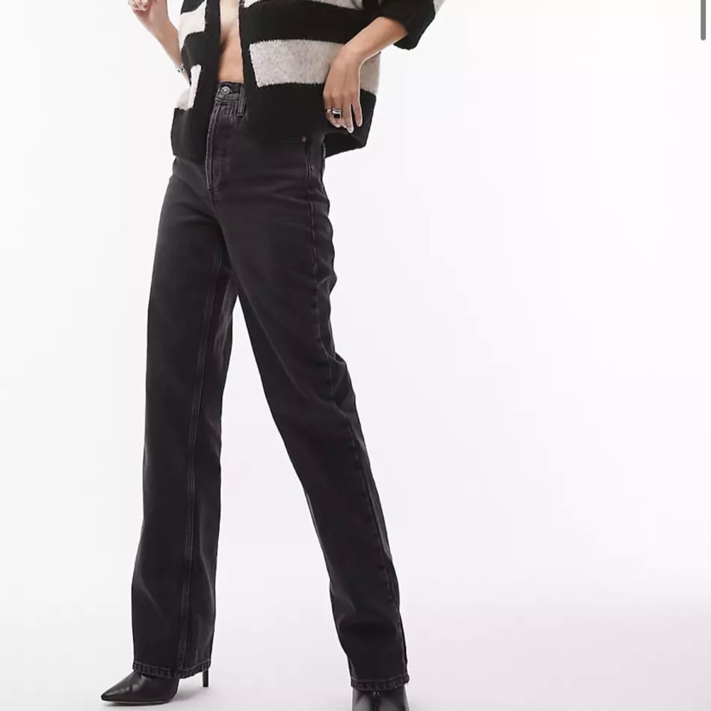 NWT Top shop kort straight leg Jeans